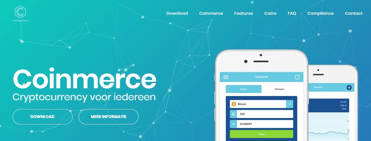 Coinmerce App voor iOS en Android