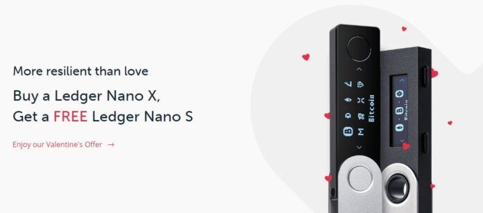 Gratis Ledger Nano S - Crypto Valentijnsactie